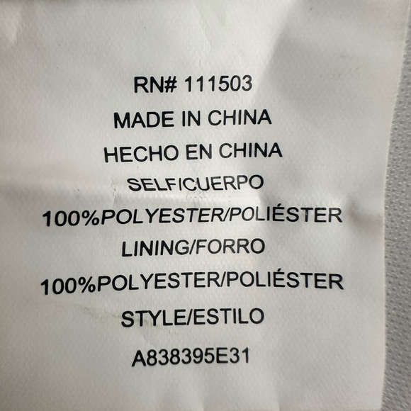 As U Wish A Line Bell sleeve blue/red/white loose fit dress size XL 100% poly - Picture 12 of 13